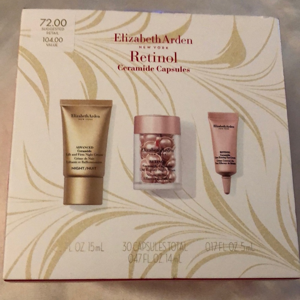 Elizabeth Arden Retinol Ceramide Capsules Targeted Line 3PC Kit Sealed NIB